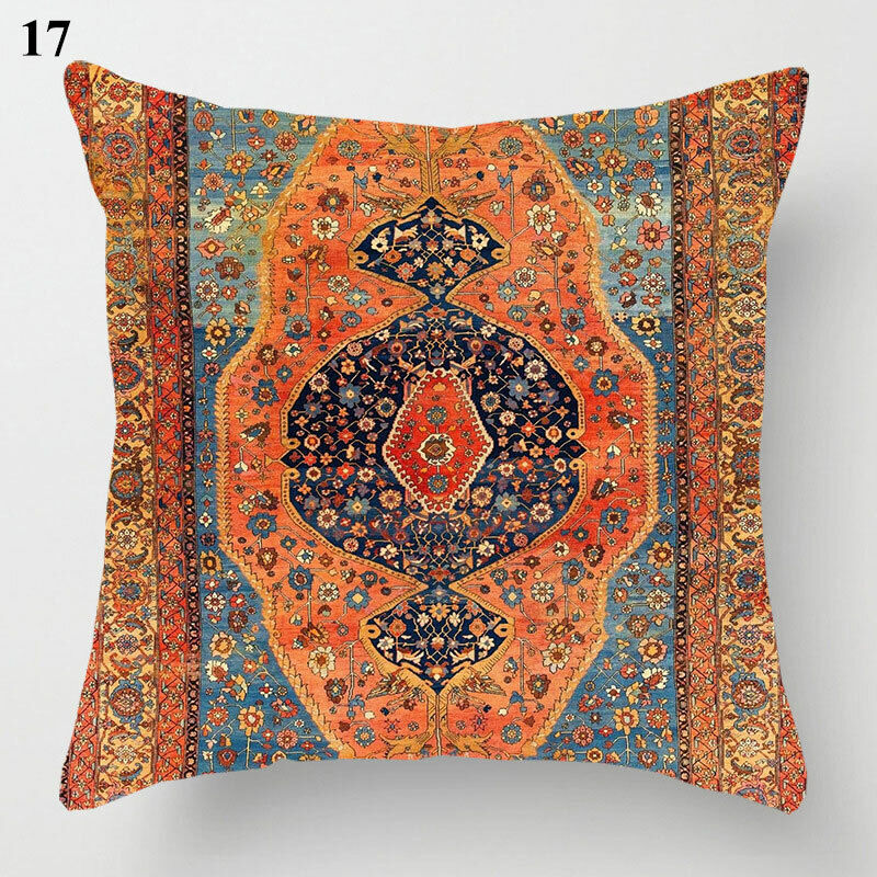 Boho Mandala Decorative Throw Pillow Cover