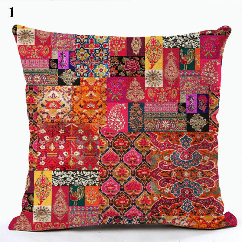 Boho Mandala Decorative Throw Pillow Cover