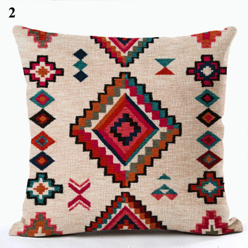 Boho Mandala Decorative Throw Pillow Cover