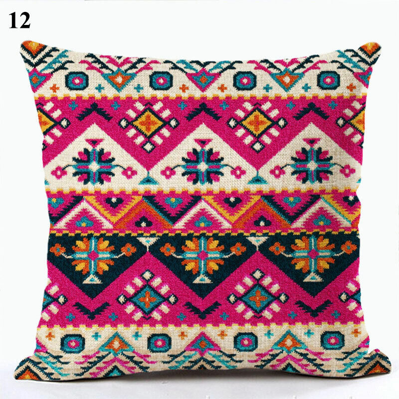 Boho Mandala Decorative Throw Pillow Cover