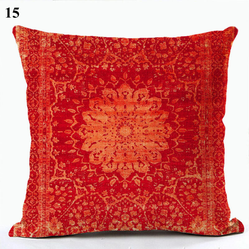 Boho Mandala Decorative Throw Pillow Cover