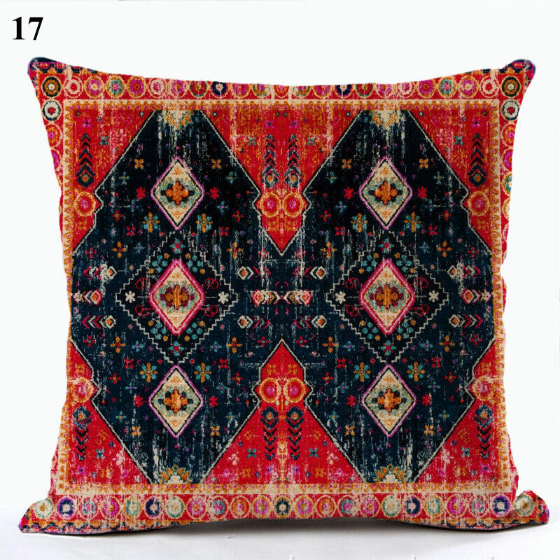 Boho Mandala Decorative Throw Pillow Cover