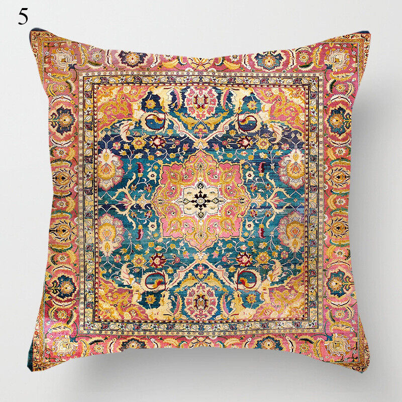 Boho Mandala Decorative Throw Pillow Cover