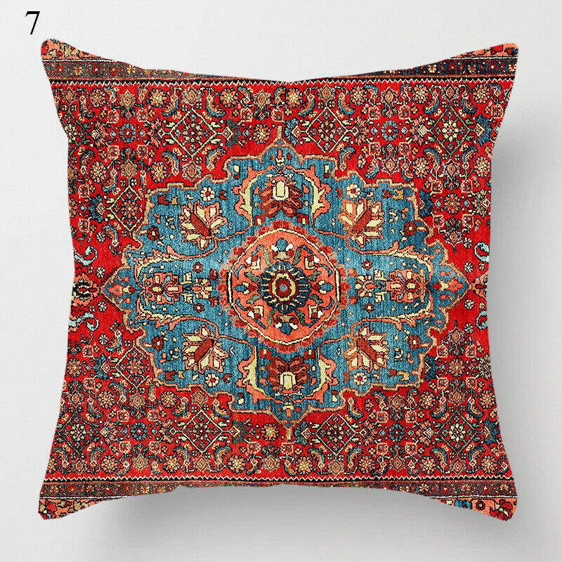 Boho Mandala Decorative Throw Pillow Cover