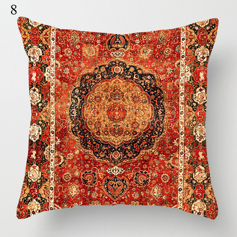 Boho Mandala Decorative Throw Pillow Cover