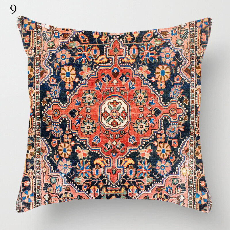 Boho Mandala Decorative Throw Pillow Cover