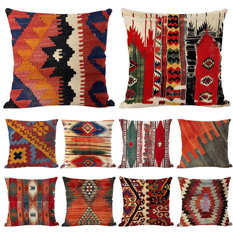 Boho Mandala Decorative Throw Pillow Cover