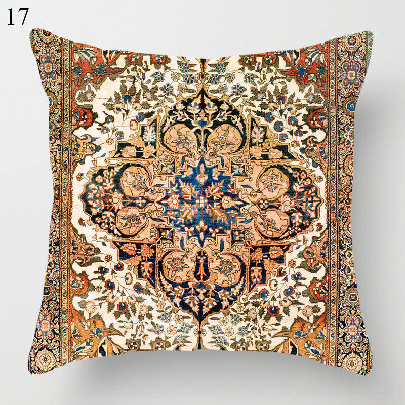 Boho Mandala Decorative Throw Pillow Cover