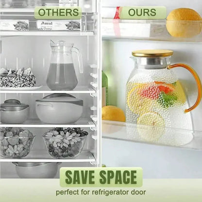 Borosilicate Glass Pitcher with Lid and Handle