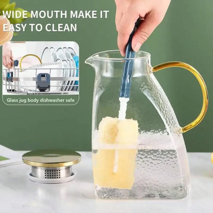 Borosilicate Glass Pitcher with Lid and Handle