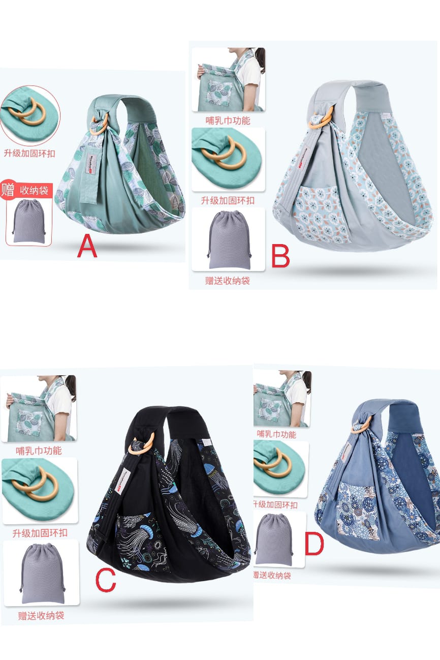 Breathable Baby Sling Carrier with Ergonomic Support