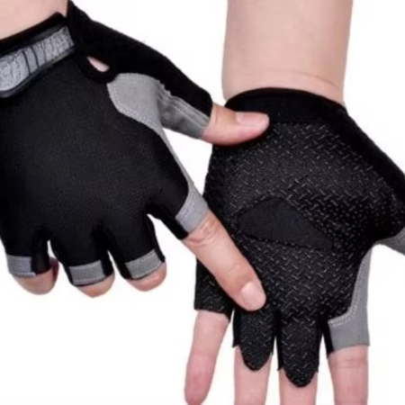 Breathable Half Finger Cycling Gloves with Shock Absorbing Palm