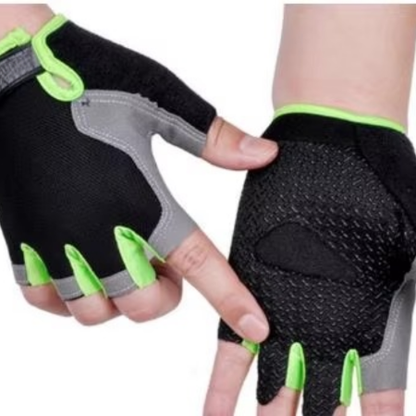 Breathable Half Finger Cycling Gloves with Shock Absorbing Palm
