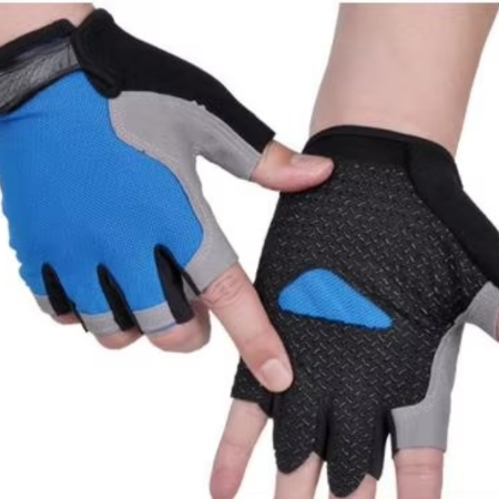 Breathable Half Finger Cycling Gloves with Shock Absorbing Palm