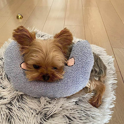 Calming U Shaped Pet Pillow for Dogs and Cats