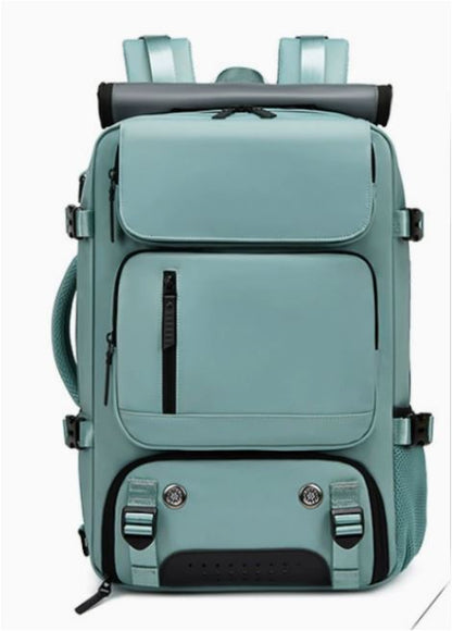 Waterproof Travel Backpack with USB Charging Port and Shoe Compartment
