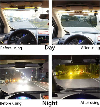 Car Sun Visor Glare Blocker with Day and Night Lens Filter