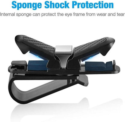 Car Visor Sunglasses Holder with Double Clip