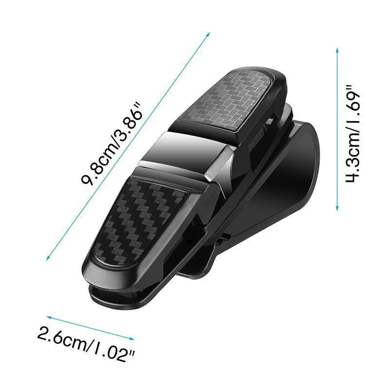 Car Visor Sunglasses Holder with Double Clip