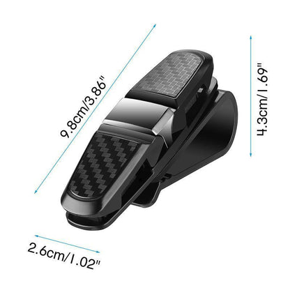 Car Visor Sunglasses Holder with Double Clip