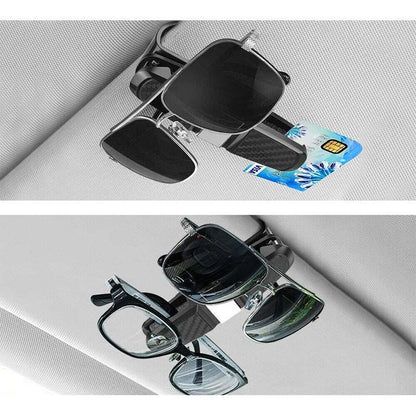 Car Visor Sunglasses Holder with Double Clip