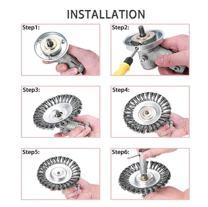 Carbon Steel Weed Brush Trimmer Attachment for Brush Cutters
