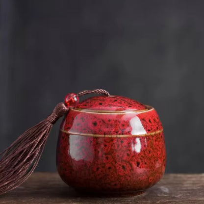 Ceramic Keepsake Urn for Pet Ashes 70ml Memorial Container