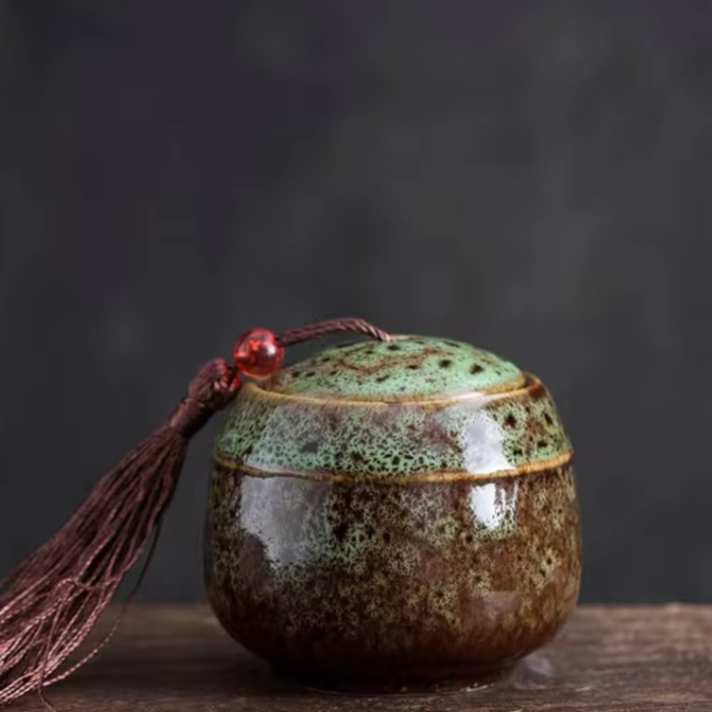 Ceramic Keepsake Urn for Pet Ashes 70ml Memorial Container