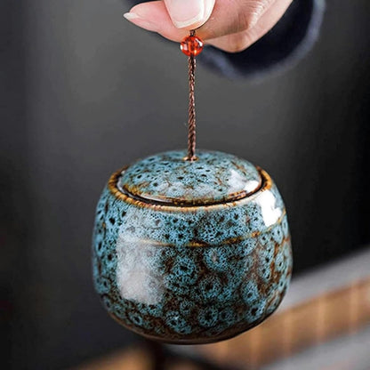 Ceramic Keepsake Urn for Pet Ashes 70ml Memorial Container