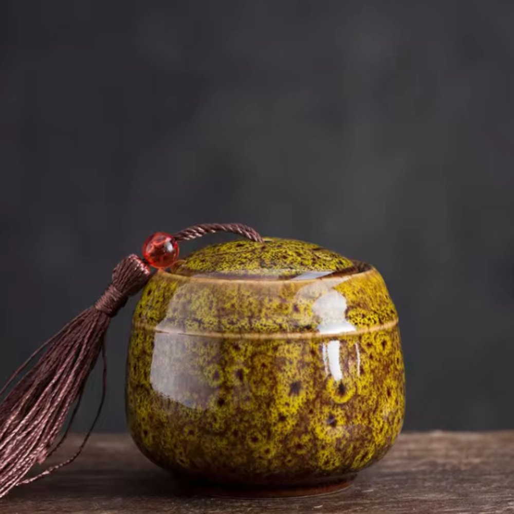 Ceramic Keepsake Urn for Pet Ashes 70ml Memorial Container
