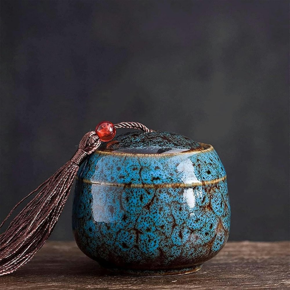 Ceramic Keepsake Urn for Pet Ashes 70ml Memorial Container