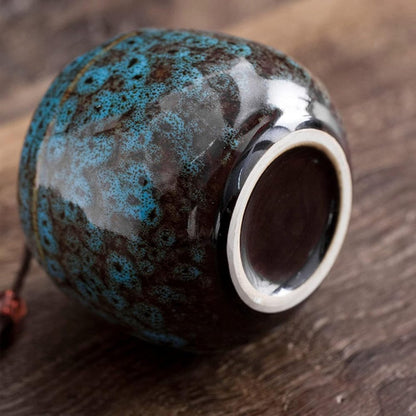 Ceramic Keepsake Urn for Pet Ashes 70ml Memorial Container