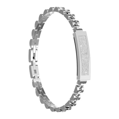 Chain Style Smart Fitness Bracelet with Health Tracking