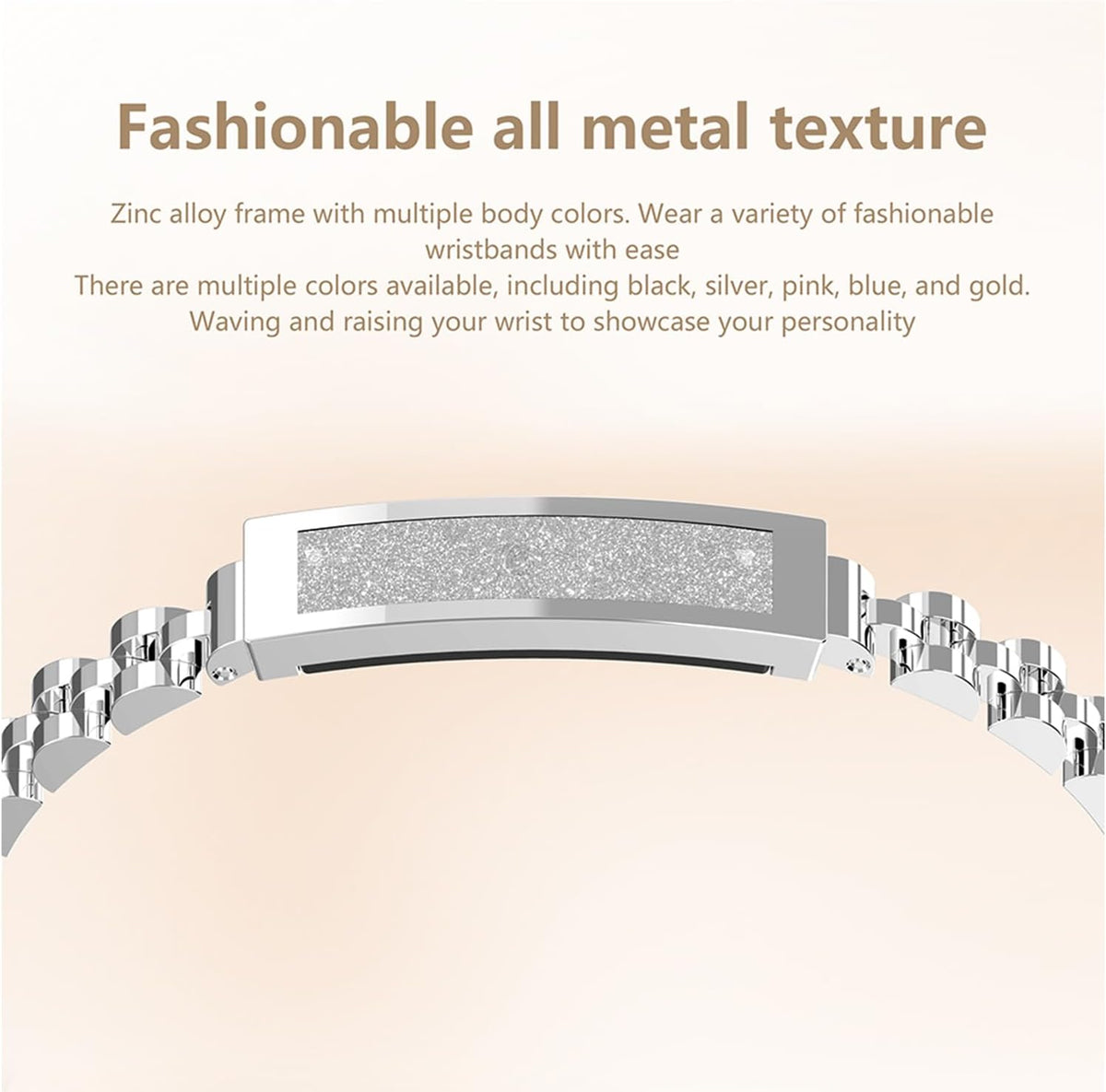 Chain Style Smart Fitness Bracelet with Health Tracking