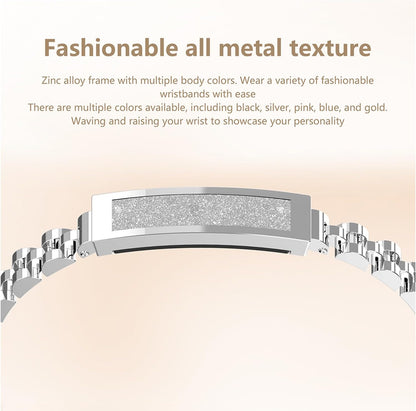 Chain Style Smart Fitness Bracelet with Health Tracking