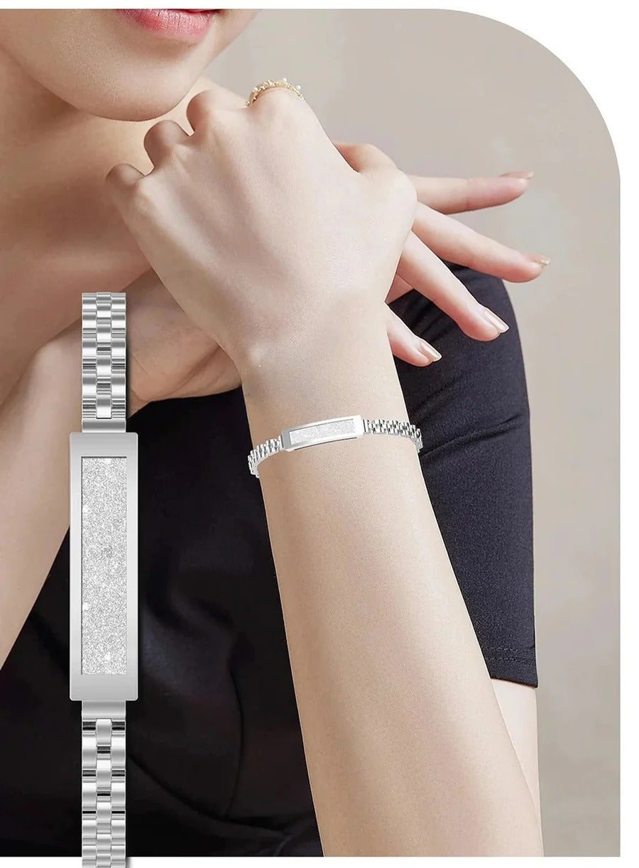 Chain Style Smart Fitness Bracelet with Health Tracking