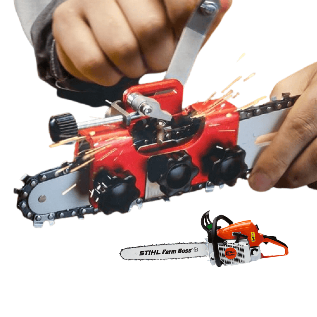 Chainsaw Chain Sharpening Tool for Fast Precision Chain Maintenance