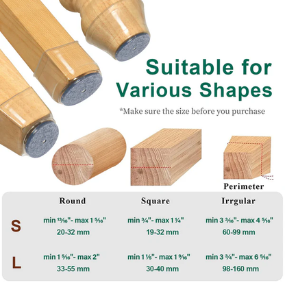 Chair Leg Floor Protectors 8 Pieces