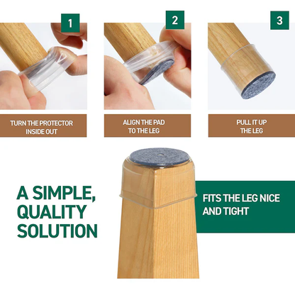 Chair Leg Floor Protectors 8 Pieces