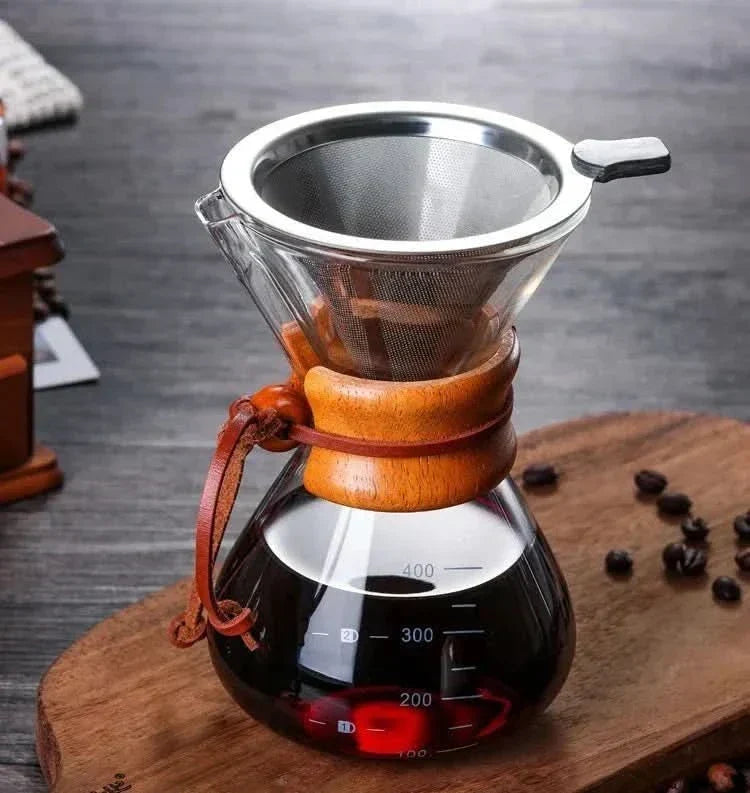 Chemex Coffee Pot with V60 Dripper Glass Brewing Set