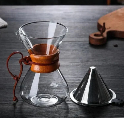 Chemex Coffee Pot with V60 Dripper Glass Brewing Set