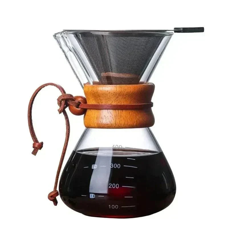 Chemex Coffee Pot with V60 Dripper Glass Brewing Set