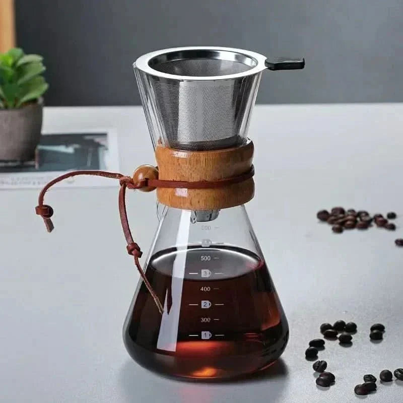 Chemex Coffee Pot with V60 Dripper Glass Brewing Set