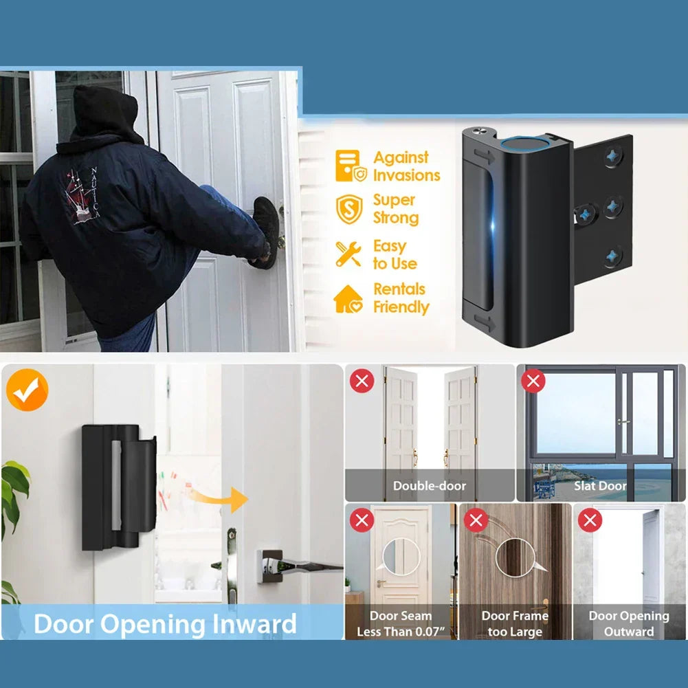 Childproof Door Security Latch Reinforced Safety Lock