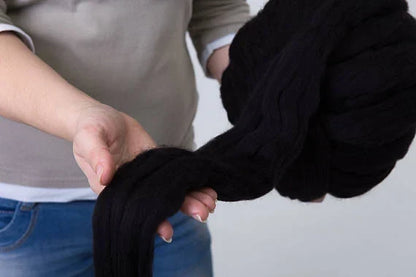 Chunky Hand Knit Throw Blanket
