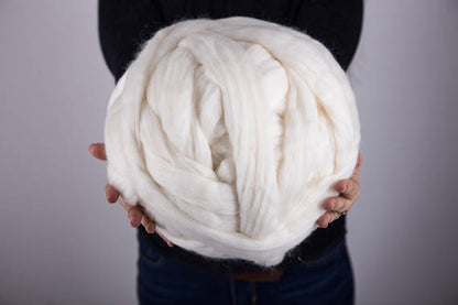 Chunky Hand Knit Throw Blanket