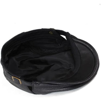 Classic Faux Leather Winter Cap