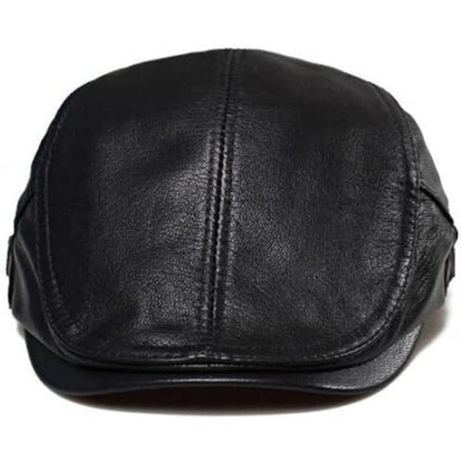 Classic Faux Leather Winter Cap