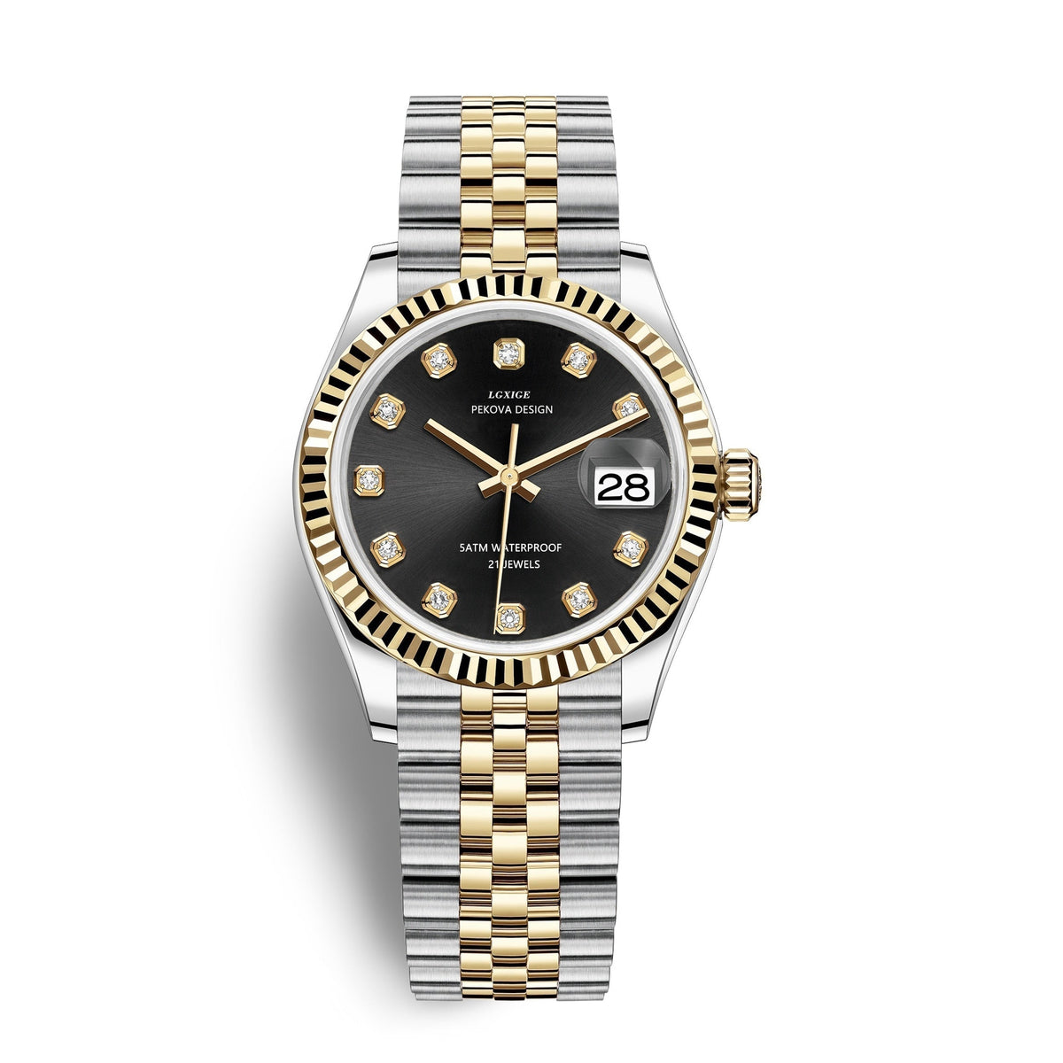 Classic Stainless Steel Analog Wristwatch