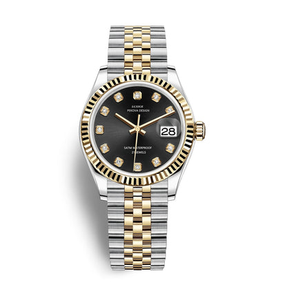 Classic Stainless Steel Analog Wristwatch